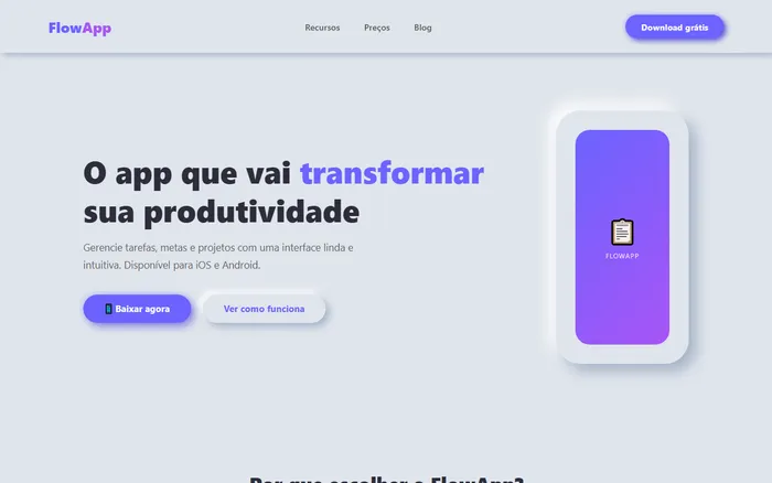 Template de landing page de alta conversão